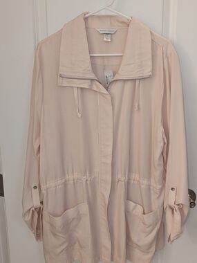 Christopher & Banks Light Blush Utility Jacket